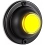 Entgoinggo Pulsador de timbre luminoso redondo LED de metal negro con alambre luminoso para puerta de entrada de casa