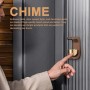 Timbre de puerta de madera – Timbre magnético decorativo para puerta, adorno de interior ligero para regalo de inauguración de