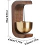 Timbre de puerta de madera – Timbre magnético decorativo para puerta, adorno de interior ligero para regalo de inauguración de