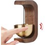 Timbre de puerta de madera – Timbre magnético decorativo para puerta, adorno de interior ligero para regalo de inauguración de