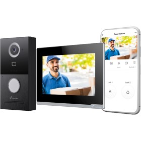 NIVIAN Videoportero Inteligente WiFi Full HD para Exterior con Monitor Táctil, Conexión de 2 Hilos, Control por Voz