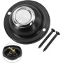 ZiStarlilife Timbre de puerta, botón redondo de metal, botón pulsador de timbre de puerta de metal DC12-24v con tornillos,