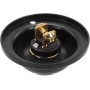 ZiStarlilife Timbre de puerta, botón redondo de metal, botón pulsador de timbre de puerta de metal DC12-24v con tornillos,