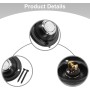 ZiStarlilife Timbre de puerta, botón redondo de metal, botón pulsador de timbre de puerta de metal DC12-24v con tornillos,