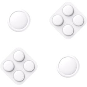 PlayVital Tapas Protectoras de Silicona para Nintendo Switch 2 (2025), 1 Par de Agarres para el Pulgar y 2 Tapas de Botones ABXY