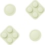PlayVital Tapas Protectoras de Silicona para Nintendo Switch 2 (2025), 1 Par de Agarres para el Pulgar y 2 Tapas de Botones ABXY