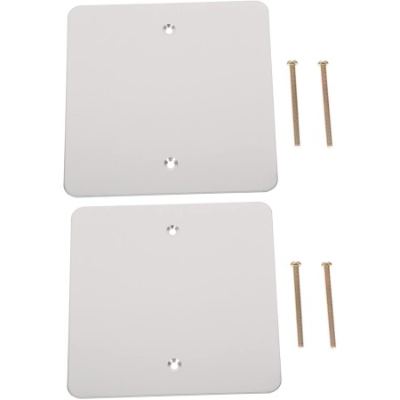 LOORGVEL 2piezas Cubierta De Panel Eléctrico De Acero Inoxidable Tapa Ciega Para Enchufes Y Caja De Techo Resistente Altas