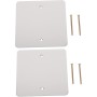 LOORGVEL 2piezas Cubierta De Panel Eléctrico De Acero Inoxidable Tapa Ciega Para Enchufes Y Caja De Techo Resistente Altas