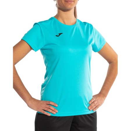 Joma Camiseta Deportiva Manga Corta Mujer, 6XS - 3XL - Mantiene Seco el Contacto con el Cuerpo, Ideal para Running o Gym - Combi