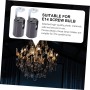 Uonlytech 9piezas Base De Lámpara De Vela Soporte Para Candelabros De Portalámparas Duraderos Y Seguros Para Lámparas De Pared