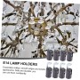 Uonlytech 9piezas Base De Lámpara De Vela Soporte Para Candelabros De Portalámparas Duraderos Y Seguros Para Lámparas De Pared
