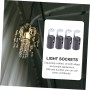 Uonlytech 9piezas Base De Lámpara De Vela Soporte Para Candelabros De Portalámparas Duraderos Y Seguros Para Lámparas De Pared