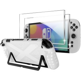 FDHYFGDY Funda para Nintendo Switch 2 2025 con 2 Piezas Protector de Pantalla, Tapa de Choque y Cubierta Protectora Resistente a