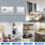 BlueXP 6 Piezas Protector pared Interruptor Luz Unica 6 Piezas Forma Cuadrada Transparente Placas de Cubierta de Interruptor de