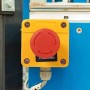 TECHZOCO Interruptor de Botón de Presión para Parada de Emergencia, Seta Pulsador Emergencia, Botón para Emergencia, Instalación