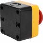 TECHZOCO Interruptor de Botón de Presión para Parada de Emergencia, Seta Pulsador Emergencia, Botón para Emergencia, Instalación