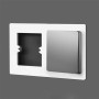 1 cubierta de marco envolvente de interruptor tipo 86, protector de pared decorativo para panel de interruptores o enchufe