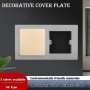1 cubierta de marco envolvente de interruptor tipo 86, protector de pared decorativo para panel de interruptores o enchufe