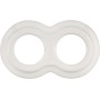 Porcelana Retro Curve Marco de 2 vías, serie PR1, color blanco