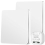 Juego de interruptor inalámbrico, 230 V, 10 A, con interruptor de luz inalámbrico, sin batería, resistente al agua, sin