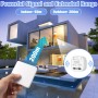 Juego de interruptor inalámbrico, 230 V, 10 A, con interruptor de luz inalámbrico, sin batería, resistente al agua, sin