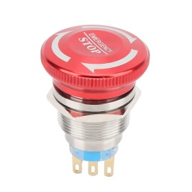 22 Mm Claro de Emergencia Puente Push Botón Interruptor de Botón Monta de Hongo Swink Button Switch (Seis pies)