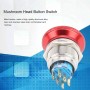 22 Mm Claro de Emergencia Puente Push Botón Interruptor de Botón Monta de Hongo Swink Button Switch (Seis pies)