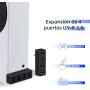 Mcbazel 4 Puertos USB Hub 2.0 para Xbox Series X/S, Adaptador de Expansión Portátil de Alta Velocidad USB Hub Splitter