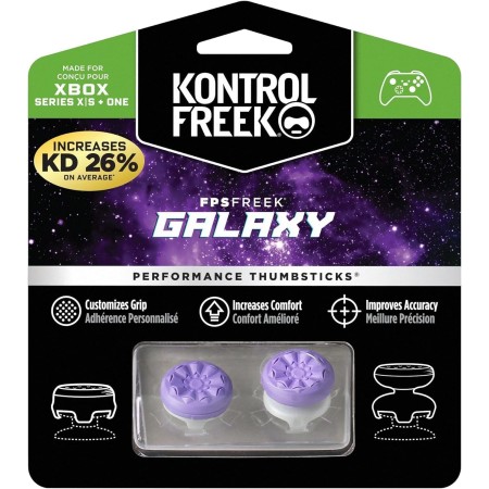 KontrolFreek FPS Freek Galaxy para Xbox One y Xbox Series X/S | Performance Thumbsticks | 1 Altura elevada, 1 altura media |