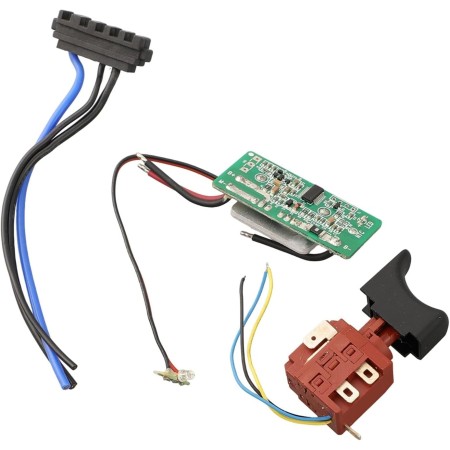 Conector de placa de control de interruptor de herramienta eléctrica, para WORX WU390 WX390 WX390.1 WU390.9 20V H3 accesorio de