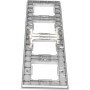 Jandei - Marco de 4 Módulos Cristal Templado, para Instalaciones de Mécanismos Estándar, Interruptores, Enchufes... (Blanco)