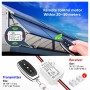 DieseRC Interruptor del Mando a distancia de Motor CC Inalámbrico, Controlador de Receptor Relé de CC 12V 80V 5A con 2