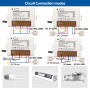 DieseRC Interruptor de control remoto de relé inalámbrico de 2 canales 433Mhz RF AC 220V 230V 10A Receptor de relé con 2