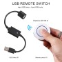 Interruptor de control remoto USB, interruptor de 5 V con mando a distancia, interruptor de un solo toque, receptor con