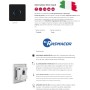 RASMACOR | Interruptor Temporizador Táctil LED de Pared IP66 | para Uso en Exteriores e Interiores | 16 Niveles de Ajuste de
