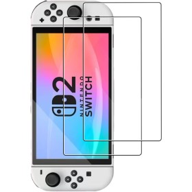 NUCNOK 2 Pack Protector de Pantalla para Nintendo Switch 2,HD Transparente Cristal Templado,9H Dureza,Anti-Arañazos