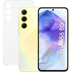 Samsung Galaxy A55 5G 256GB + Funda Transparente - Teléfono Móvil Android, Smartphone Libre, Batería de Larga Duración, Cámara