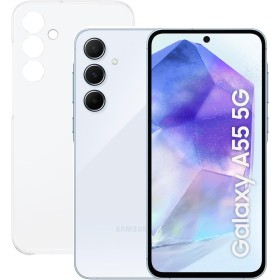 Samsung Galaxy A55 5G 256GB + Funda Transparente - Teléfono Móvil Android, Smartphone Libre, Batería de Larga Duración, Cámara