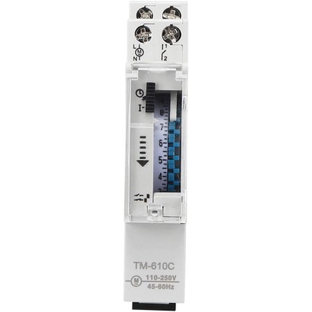 Interruptor de Tiempo de Alta Precisión 1P Rail Interruptor de Sincronización Inteligente para Farola TM610C 220V