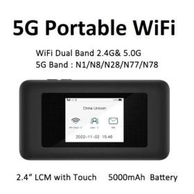 Enrutador WiFi portátil 5G desbloqueado, enrutador MiFis 4G 5G con WiF