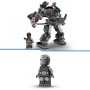 LEGO Marvel Armadura Robótica de Máquina de Guerra, Figura de Acción de Juguete con Armas: 3 Cañones Que Disparan, Personaje