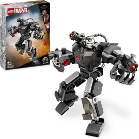 LEGO Marvel Armadura Robótica de Máquina de Guerra, Figura de Acción de Juguete con Armas: 3 Cañones Que Disparan, Personaje