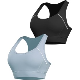 Irdcomps Women's Seamless High Impact Sports Bra, Push Up Women's Fitness Sports Top for Yoga Fitness Exercise Running