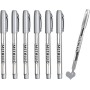 6 Piezas Rotulador Dorado Metalizado Punta Fina de 1.5mm, Tinta de Secado Rápido y Resistente al Agua, Ideal para Caligrafía,