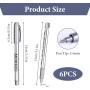 6 Piezas Rotulador Dorado Metalizado Punta Fina de 1.5mm, Tinta de Secado Rápido y Resistente al Agua, Ideal para Caligrafía,