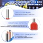 Sprießen 750 Piezas Terminales Eléctricos, Terminales Electricos Cable Kit, 0.5-10mm² Doble Terminales Cables Eléctricos,