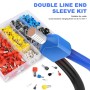 Sprießen 750 Piezas Terminales Eléctricos, Terminales Electricos Cable Kit, 0.5-10mm² Doble Terminales Cables Eléctricos,