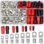 Kalttoy Lugs Cable Eficientes Establecidas Lugs Cables Fáciles Usar Conectores Alambre Tubo Establecidos con Estuche para