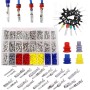 690 Piezas Juego de Terminales Eléctricos Conectores, Clavijas de Conector 1/1,5/1,8/2,2/2,3/2,5/2,8/3,5 mm Macho y hembra,