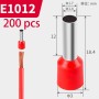Votvlog 200 Unidades Juego de Terminales de Cable de 10 mm², Terminales de Cable, Casquillos Planos, Terminales Gemelos,